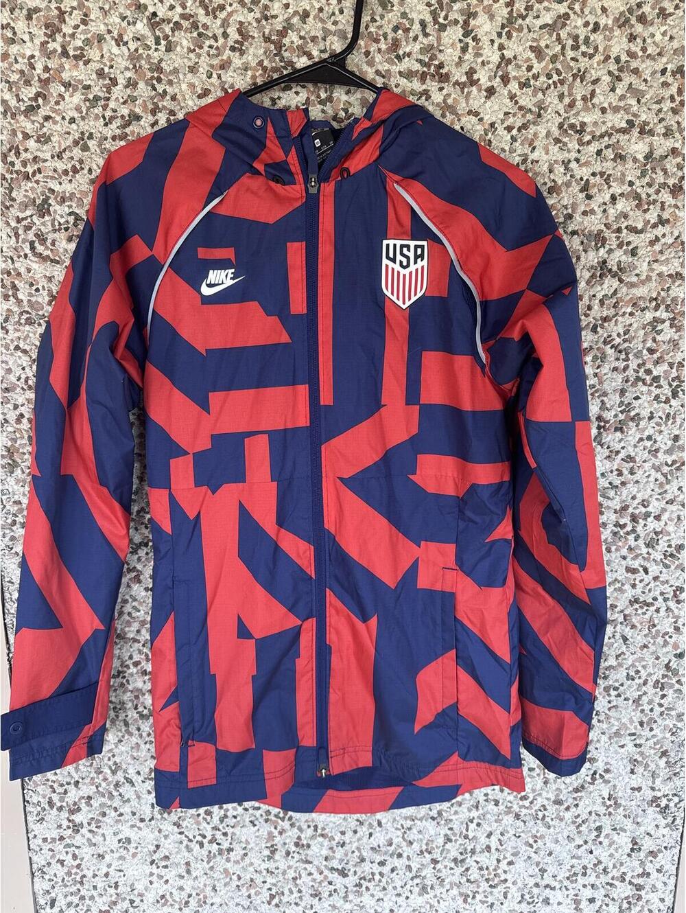 Nike USA Soccer AWF Jacket CZ4332 Speed Red Navy XS USMNT 2022 World Cup